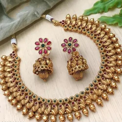 Buy Alyesha Fine Costume jewellery Gold Plated Traditional Look