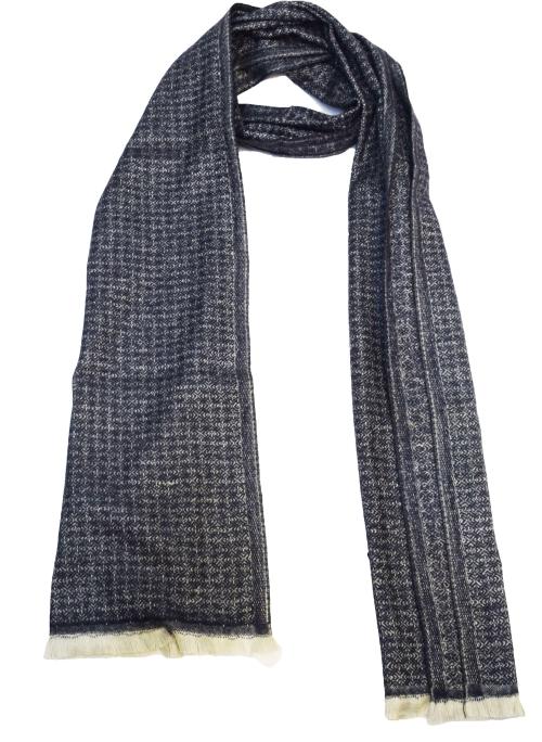 V Vrinde Men Dark Blue Pure Wool Muffler