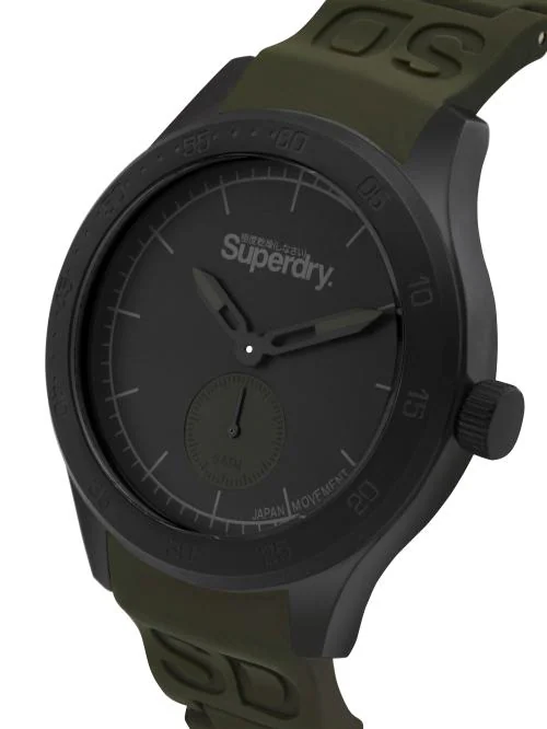 Superdry Scuba Quartz Black Round Dial Men Watch - SYG212NB