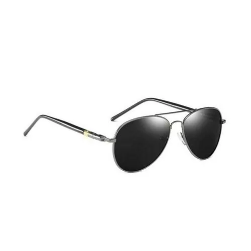 Unisex Adult Polarized Aviator Sunglasses (Black)