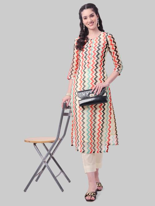 Aspora Women's Satin Silk Kurta Set with Digital Print Dupatta(XL)