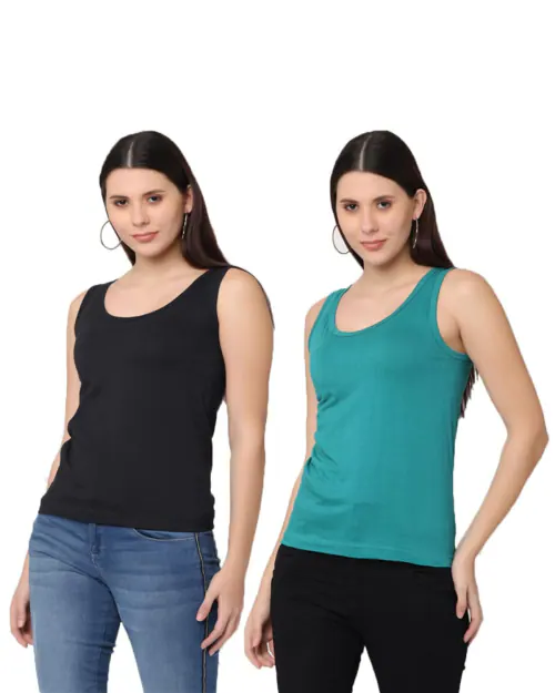 Buy CREPEON INCREDIBLY PERSONAL WOMENS SLIPS TANK TOP Pack of 2 X-Extra  Large Online at Best Prices in India - JioMart.