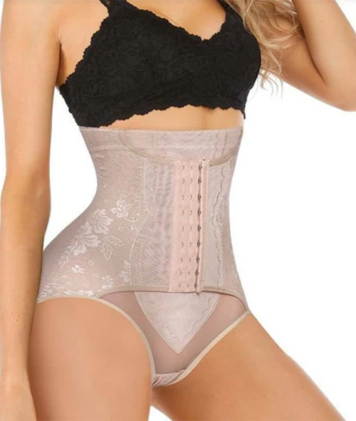 OLSIC Waist Shaper Tummy Control Shapewear Panty with Belt for Postpartum Recovery/Gym/Workout2