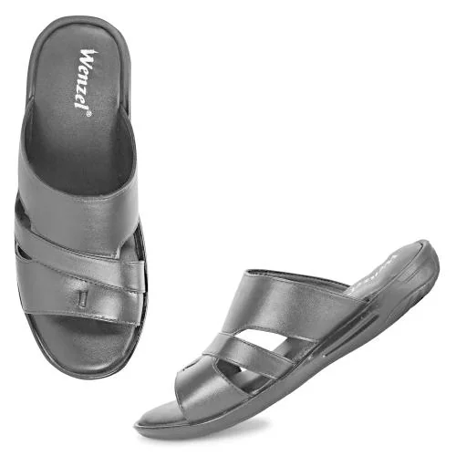 Wenzel Slippers For Men Stylish Lightweight | Casual & Comfortable Daily-Wear Slippers For Indoor & Outdoor | For Everyday Use