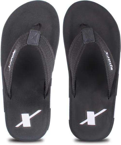 Sparx Men SFG-2115 Black White Flip Flops
