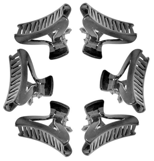 Buy BHARATGAURAV Black Claw Hair Clips Plastic (Pack of 6) Online at Best Prices in India JioMart.