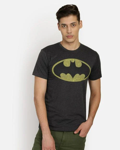 Free Authority Men Batman Grey Tshirt