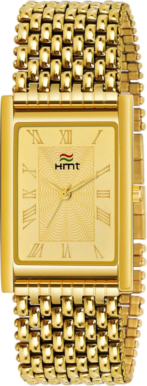 Hamt Analog Gold Watch For Men (Ht-Gsq214-Gld-Gld)