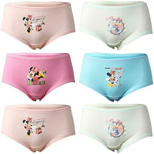 Powergirl Girls Multicolor Cotton Pack of 6 Panties (7-8 Y)