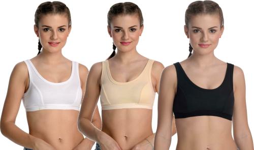 Dezire Fashion Women Multicolor Hosiery Pack Of 3 Non-Padded Bra (28b)