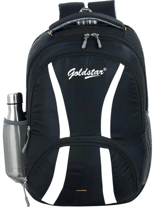 Goldstar Fashion Men And Women Black Polyester, Nylon Laptop Backpack - 30 L