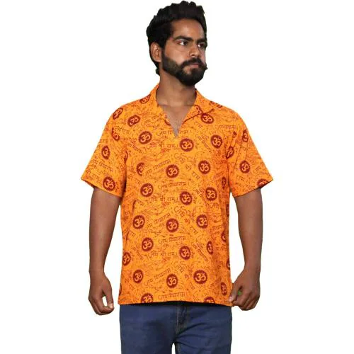 Aruati Men OM Printed Cotton Blend Tshirt Pack of 1