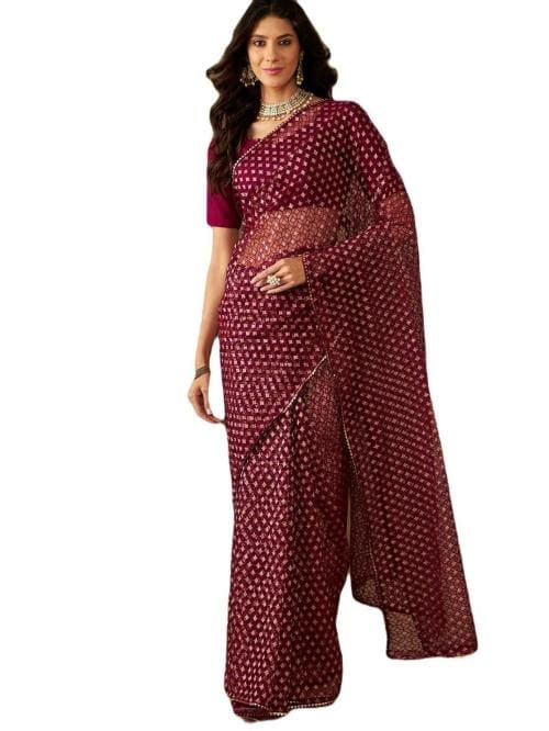 KTC Heavy net Saree Zari work with heavy Banglori Blouse Blouse