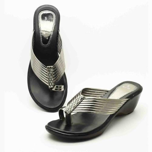 HardForce Silver Wedges For Women || Heels For Women || Sandals for Women||