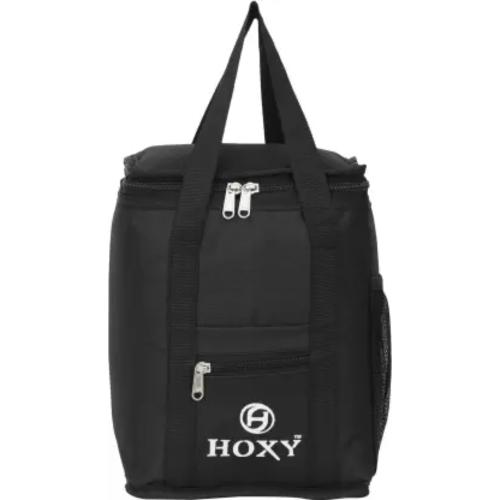Hoxy Stylish Lunch Bag For School College & Office Waterproof Lunch Bag (Black, 4 L)