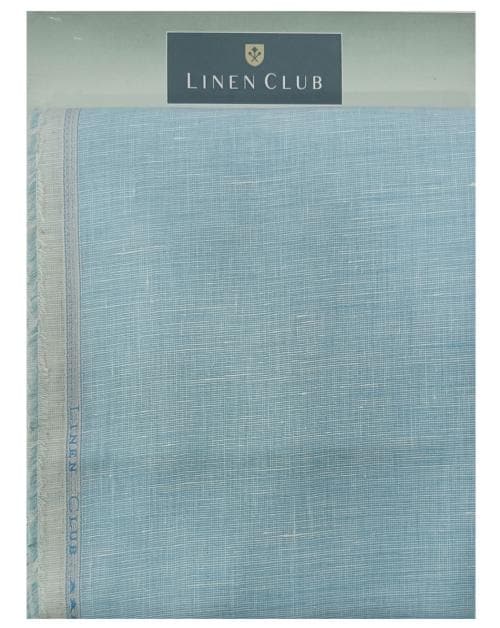 Linen Club Men Multicolor Solid Linen Shirt Fabric