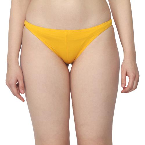Intimantic low Rise Soft Cotton String Panty Yellow 95% Cotton 5% Spandex