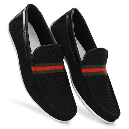 Prolific Men's Airy Mesh Loafers Black