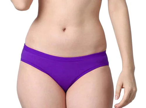 eDESIRE Women Girls Purple Cotton Blend Hipster Panty Low Waist Brief Bikini Panty