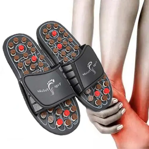 Eastern Club Spring Acupressure Magnetic Therapy Sandals Yoga Paduka Acupressure Foot Relaxer Foot Manual Massager Slipper