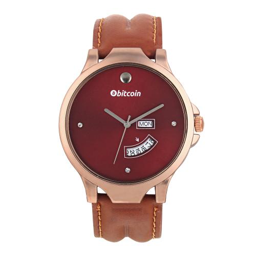 BITCOIN Wrist Watch For Men With Day & Date Indicator