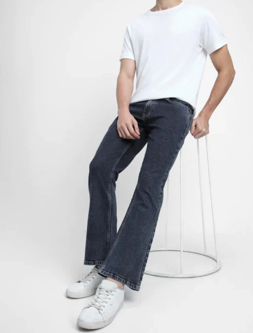 Mitansh Fashion House Bell Bottom Jeans |Size 28 size||Color-Grey|