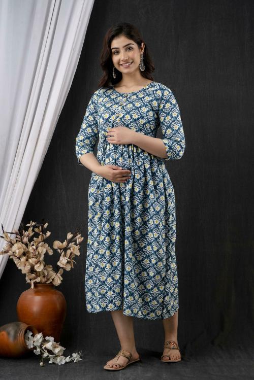 Mialo fashion feeding maternity kurtis with zip.
