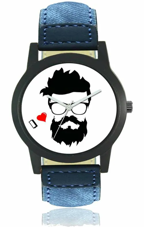 Acnos Analog White Dial Blue Strap Watch For Men - (FX407)