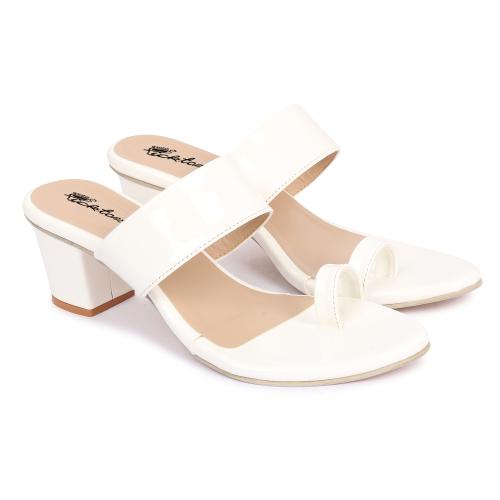 Picktoes Trendy White high heels for girls and women