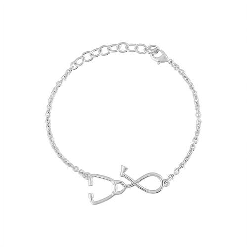 Buy Stethoscope Silver Bracelet For Nurse Doctor And Medical Students