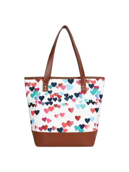 Lychee Bags women Printed Canvas Tote Bag