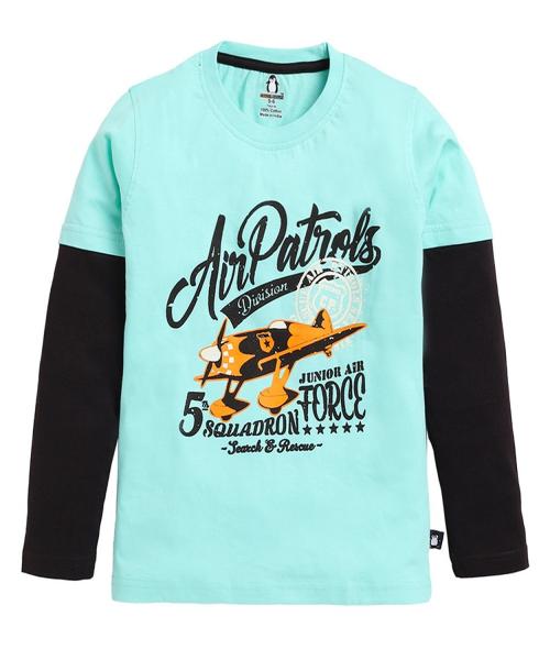 CRAZYPENGUIN ELITE Boys Doctor Sleeve T-Shirt|Light Green (4-5 Years)