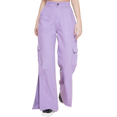 Vestido Modas Boyfriend Fit High -Rise Lavender Jeans
