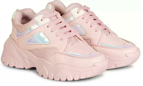 iFoot Girls and Women Sports Shoe (Pink) 7 UK
