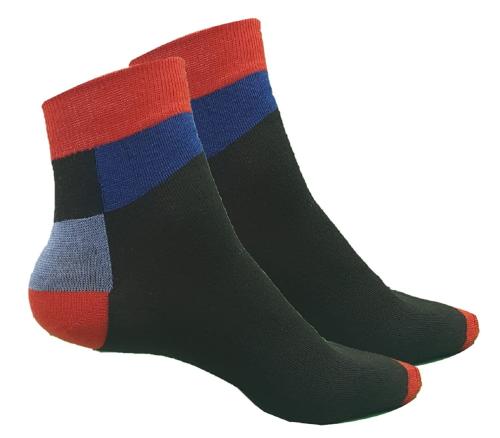 B & B BUTTONS & BOWS Cotton Unisex Casual Ankle Socks , Free Size/Premium Elastic for Superior Grip/Superior Sweat Absorption/Super Soft Premium Cotton Fabric/Office wear/Sports wear/Casual Wear-01 Pair