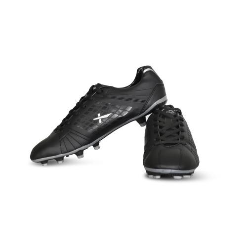 Vector X Velocity Football Shoes for Men (Black, Silver)