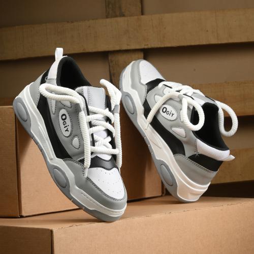 Aeonik OGIY RETRO SHOES HIGH PREMIUM QUALITY Sneakers For Men (GREY)