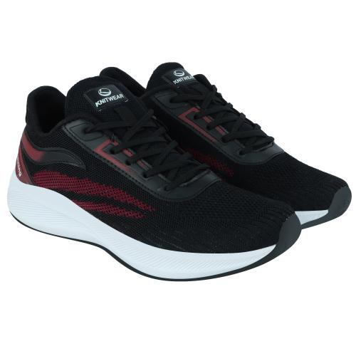 Lancer KING-8BLK-WINE Black Walking Shoes