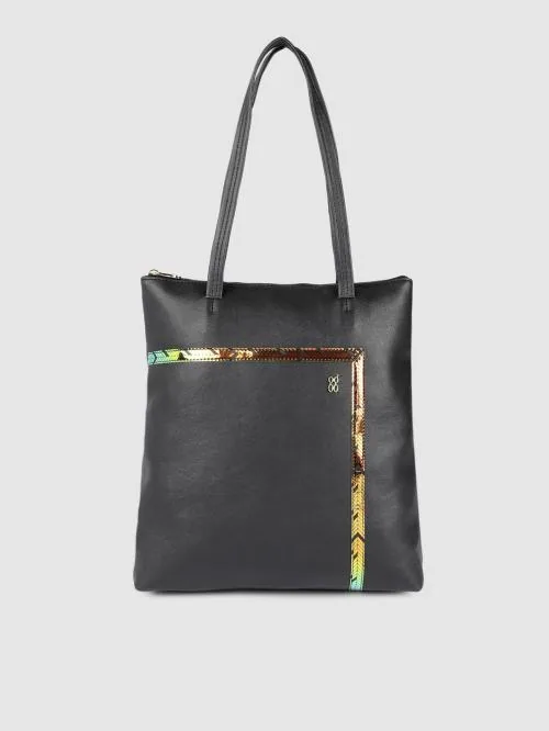 Baggit Black Polyurethane (PU) Shoulder Bag For Women