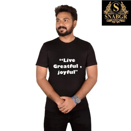 SNABGR Regular T shirt for Men Black Colour | Men T-Shirt || T-Shirt for Men || Formal T Shirt