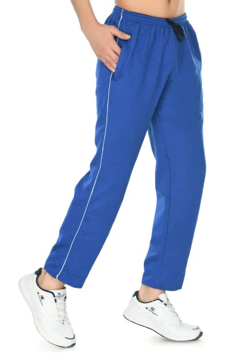 IndiWeaves Mens Fleece Warm Lower/Track Pants for Winter (Pack of 1) Blue