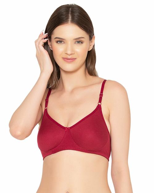 Groversons Paris Beauty Women's Cotton Double Layered Non-Padded Non-Wired Everyday Bra