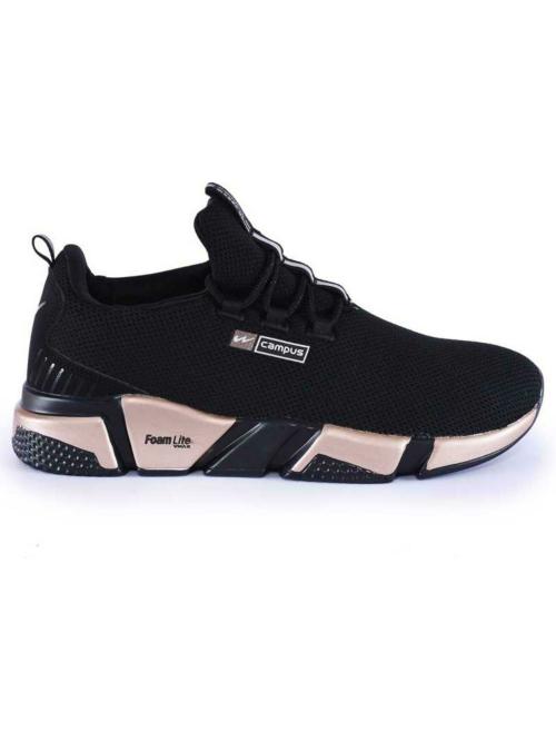Campus ALEXA Black Women's Running Shoes