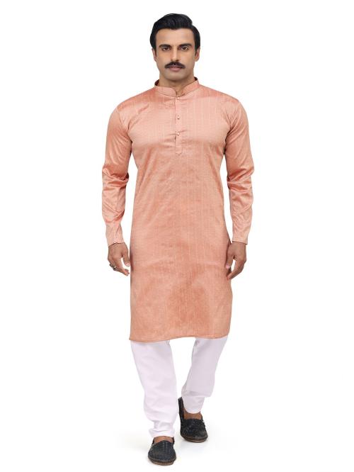 Outluk Stylish Comfort Silk Kurta for Men with Raymond Cotton Pyjama and Digital Print