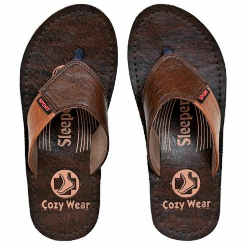 Cozy Wear Slippers Hard Sole Slipper Brown Color G-191 Brown(7)