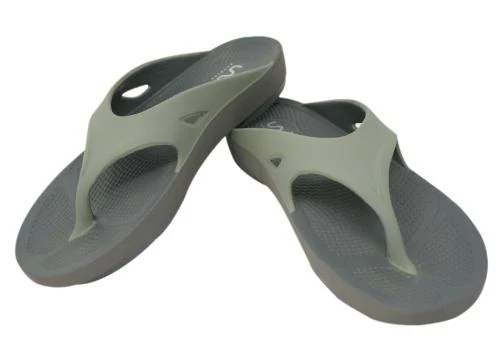 Doubleu Clasic V Shape Carbon+Light Grey Flip Flop For Men