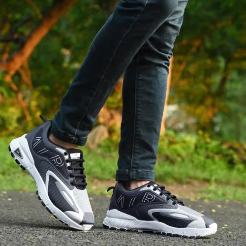 Footup Light Weight Black Shoes for Men (Pack of 1)