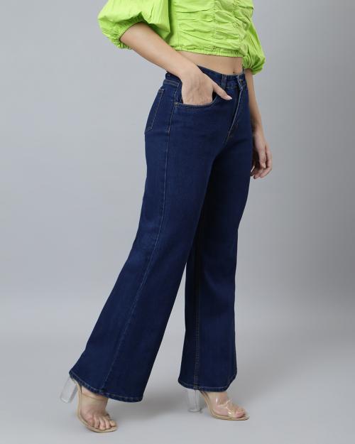 ankle length flared jeans