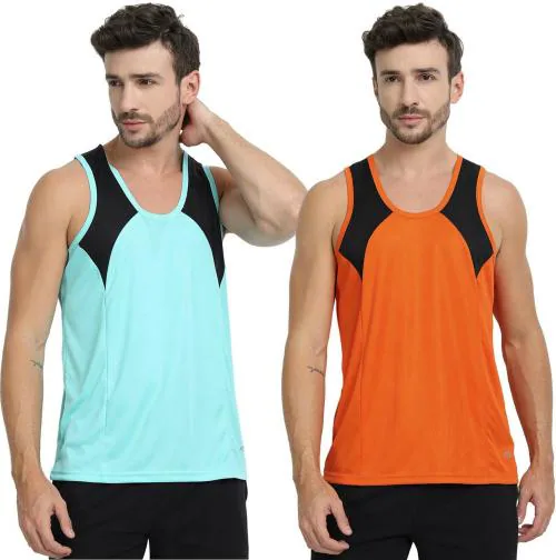 Ftx Men Solid Pack Of 2 Vest (S)