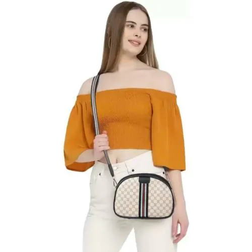 PEARLUXIS Gucci Beige Women Sling Bag